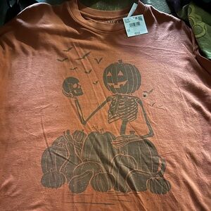 American Eagle Outfitters Orange Halloween Tee oversized fit size medium